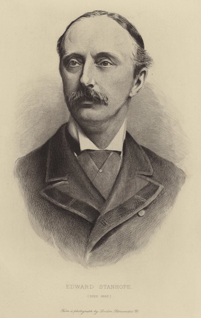 Edward Stanhope, overleden 1893 door English School